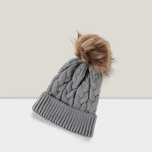 Custom Winter Hat with Single Pom-Pom | Embroidered & Cozy for 5T+