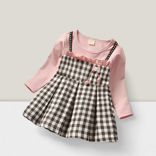Stylish Plaid Dresses for Girls | Spring & Autumn Collection