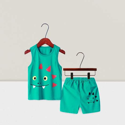 Children's Cotton Pajamas: Dreamy Dinosaur Delight
